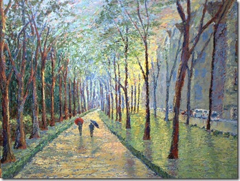 Brussels in the rain